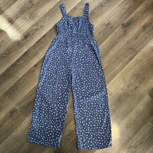 GIRLS CAT & JACK BLUE FLORAL ROMPER